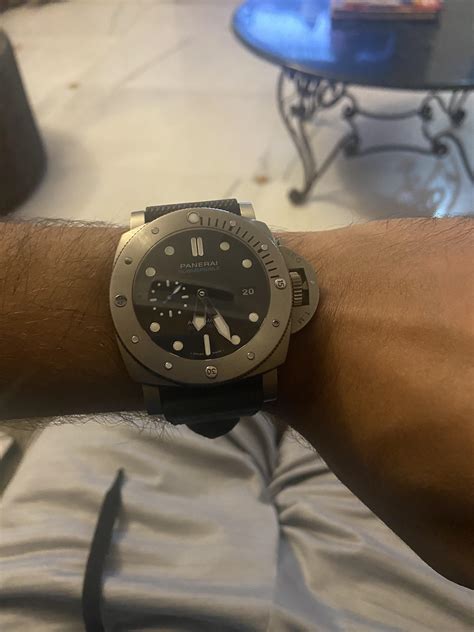 47mm panerai on wrist